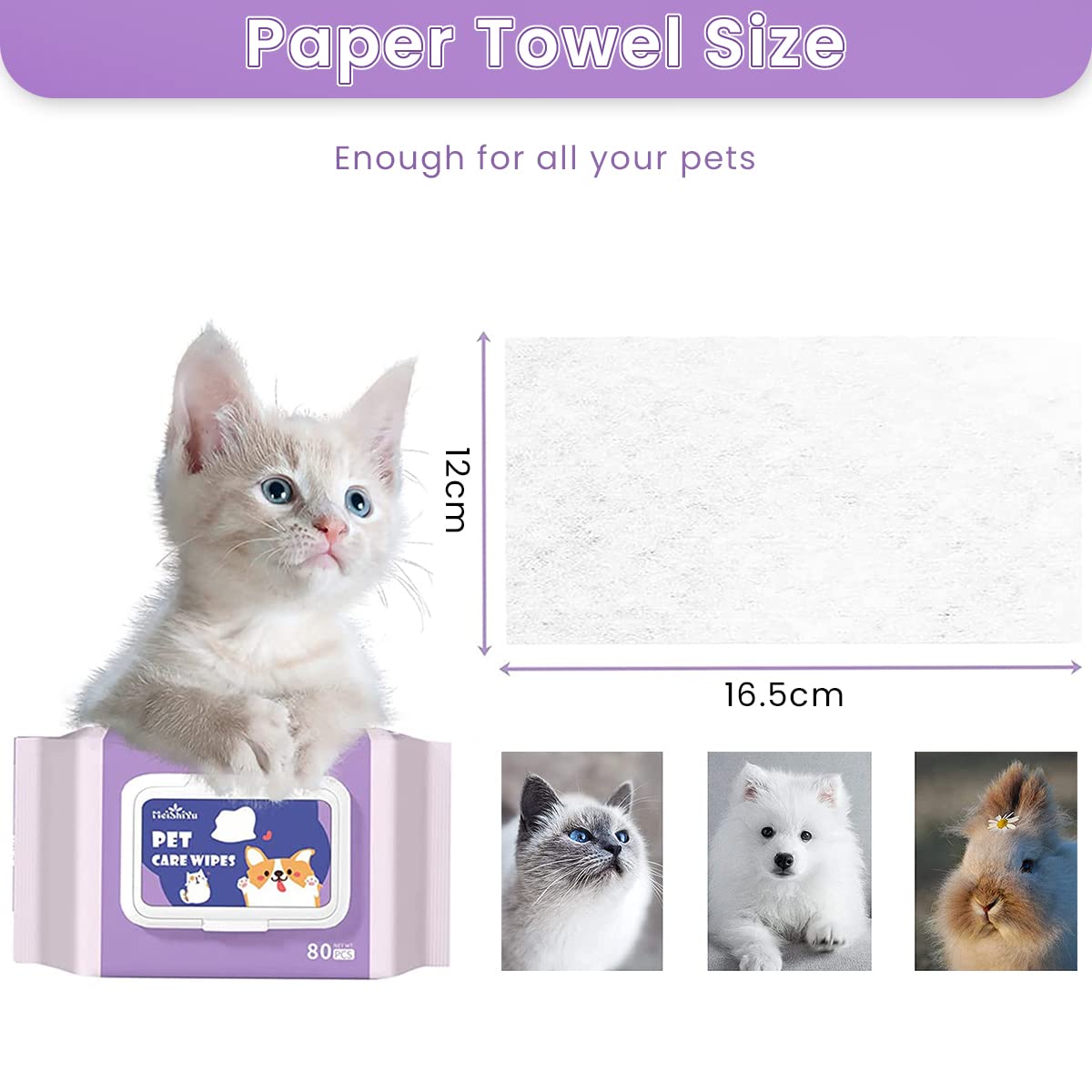 Qpets 6 Pack AlcoholFree Pet Wipes Dogs AlcoholFree, Cat Dog Wipes, Wipes Pet Use Tear Stain Remover Wipes, Dog Wipes for Eye Ear Butt, Ear Cleaner Pads, Wet Wipes for Dog(80 Sheet/Pack) Qpets 6 Pack AlcoholFree Pet Wipes Dogs AlcoholFree, Cat Dog Wipes, Wipes Pet Use Tear Stain Remover Wipes, Dog Wipes for Eye Ear Butt, Ear Cleaner Pads, Wet Wipes for Dog(80 Sheet/Pack)